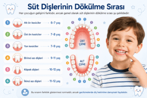 Süt Dişlerinin Dökülme Sırası