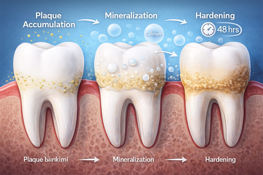 Diş Taşı Nedir? Diş Taşı Neden Olur? 1 Dis tasi nasil olusur