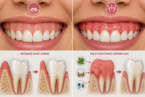 Pembe Estetik (Gummy Smile) Nedir? Diş Eti Estetiği Nasıl Yapılır? 3 1. Diş Eti Kaynaklı Nedenler (Gingival Faktörler)