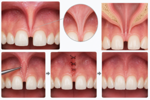 2. Hipertrofik Labial Frenulum (Kalın Dudak Bağı)