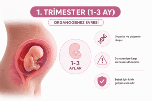 Hamilelikte Diş Tedavisi Nasıl Yapılır ve Güvenli Midir? 3 Birinci trimester (1-3 aylar) organogenez evresi