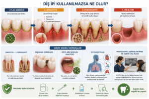 Diş ipi nasıl kullanılır? Adım adım doğru teknik 13 Diş ipi kullanılmazsa ne olur