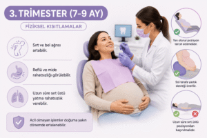 Hamilelikte Diş Tedavisi Nasıl Yapılır ve Güvenli Midir? 5 Üçüncü trimester (7-9 aylar) ve fiziksel kısıtlamalar