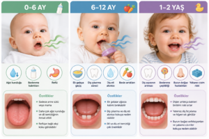 Yaşa göre bebeklerde ağız kokusu 0–6 ay, 6–12 ay ve 1–2 yaş farkları