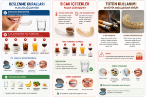 Şeffaf plak tedavisi nedir, dişler ne kadar sürede düzelir? 13 Beslenme kuralları, sıcak içecekler ve tütün kullanımı