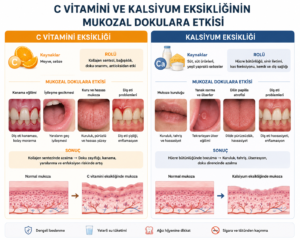 C vitamini ve kalsiyum eksikliğinin mukozal dokulara etkisi