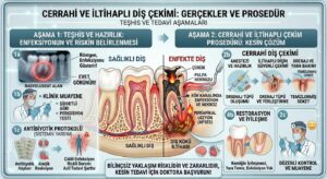 Cerrahi diş çekimi ve iltihaplı diş çekilir mi gerçeği
