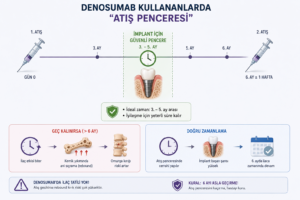 Kemik Erimesi İlacı Kullananlarda İmplant Tedavisi Yapılır mı? 17 Denosumab Kullananlarda “Atış Penceresi” (Window of Opportunity)