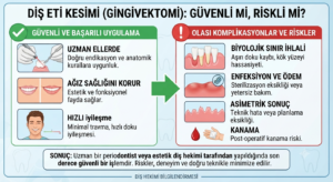Diş eti kesimi zararlı mı veya olası riskleri nelerdir