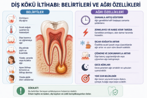 Diş kökü iltihabı belirtileri ve ağrı özellikleri nelerdir