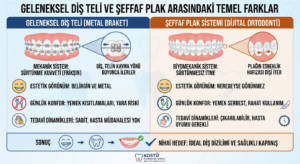 Şeffaf plak tedavisi nedir, dişler ne kadar sürede düzelir? 8 Geleneksel diş teli ile şeffaf plak arasındaki temel farklar nelerdir