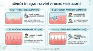 Günlük iyileşme takvimi ve doku yenilenmesi