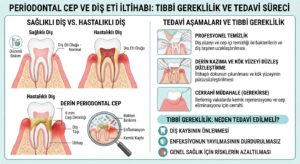 Periodontal cep ve diş eti iltihabı durumunda tıbbi gereklilik