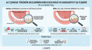 Tükürük bezlerinin alt çenedeki koruyucu rolü