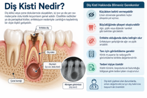 Diş Kisti Nedir? Belirtileri, Nedenleri ve Tedavisi 1 Diş kisti nedir, diş kökünde kist oluşumu, belirtileri ve tanı yöntemleri
